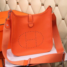 Hermes Evelyne III Togo cuero bandolera naranja