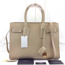 YSL Apricot Downtown Tote Bolsos de cuero de vaca