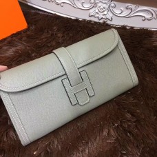 Hermes Epsom Leather Jige Clutch 29cm Gris