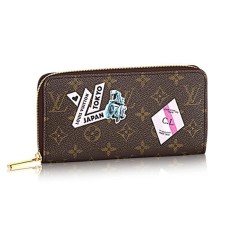 Louis Vuitton P00179 Cartera Zippy My World Tour Monogram Canvas