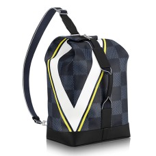 Louis Vuitton N44012 Mochila Sac Marin Lona Damier Cobalt