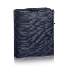 Louis Vuitton Smart Wallet M64008 Epi Cuero Azul Marino