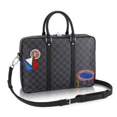 Louis Vuitton Porte-Documents Voyage PM N41053 Lona Damier Grafito