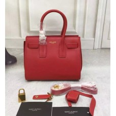 Saint Laurent Sac De Jour Bolso pequeño rojo 22cm