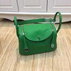 Hermes Lindy 30cm Bolso Verde Plata