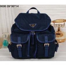 Mochila Prada 0030 Azul Marino Satchel