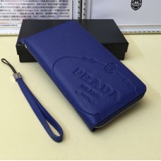 Prada Hombre Cartera de Piel 1191 Azul