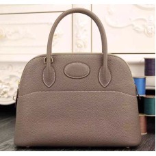 Bolso Hermes Bolide 31cm Togo Cuero Elefante Gris