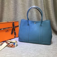 Hermes Garden Party Bolso Grande 36cm Azul