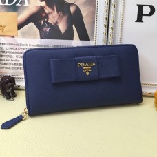 Cartera Prada Zip Around L0506 Azul