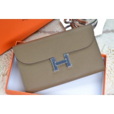 Hermes H Monedero Gris Plata