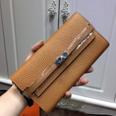 Cartera Hermes Kelly Togo Cuero Camello
