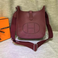 Hermes Evelyne III Togo Cuero Bandolera Bolso Borgoña