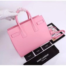 YSL Pink Downtown Tote Bolsos de cuero de vaca