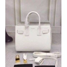 Saint Laurent Sac De Jour Bolso pequeño blanco 22cm