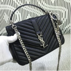 Saint Laurent Top Handle Chain Bag Negro