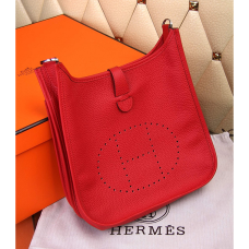 Hermes Evelyne III Togo cuero bandolera rojo