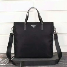 Prada Hombre Bolso Tote De Lona 2530 Negro