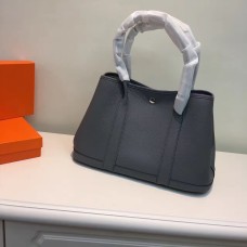 Hermes Garden Party Bolso Pequeño 31cm Gris Oscuro