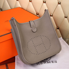 Hermes Evelyne III Togo cuero bandolera gris