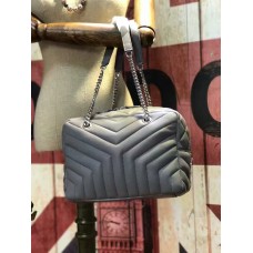 YSL Cadena Bolso 27cm Gris