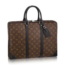 Louis Vuitton M40225 Porte-Documents Voyage Maletín Monogram Lona de Macassar