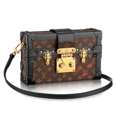 Louis Vuitton M40273 Petite Malle Bandolera Lona Monogram
