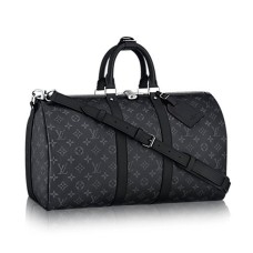 Louis Vuitton M40569 Keepall Bandouliere 45 Bolsa de lona Monogram Eclipse Canvas