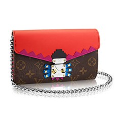 Louis Vuitton M61488 Cartera con cadena Totem Monogram Canvas