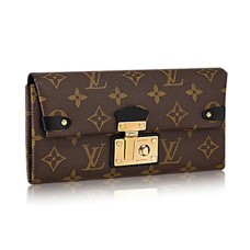 Louis Vuitton M61499 Monedero con cadena triangular Monogram Canvas