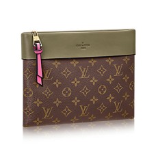 Louis Vuitton M64034 Pochette Tuileries Lona revestida con monograma