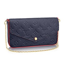 Louis Vuitton M64099 Pochette Felicie Cartera con cadena Monogram Empreinte Cuero