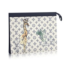 Louis Vuitton M66649 Pochette Voyage GM Lona revestida con monograma