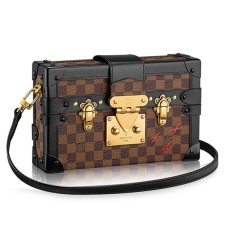 Louis Vuitton N41003 Petite Malle Bandolera Lona Damier Ebene