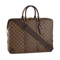 Louis Vuitton N41122 Porte-Documents Voyage GM Maletín Damier Ebene Lona
