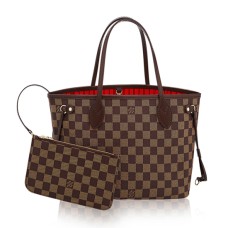 Louis Vuitton N41359 Neverfull PM Bandolera Damier Ebene Lona