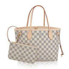 Louis Vuitton N41362 Neverfull PM Bandolera Damier Azur Lona