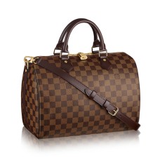 Louis Vuitton N41367 Speedy Bandouliere 30 Bolso de mano Damier Ebene Lona