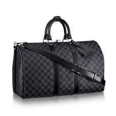 Louis Vuitton N41418 Keepall Bandouliere 45 Bolsa de lona Damier Graphite Canvas