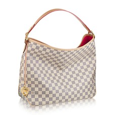 Louis Vuitton N41448 Encantador bolso hobo MM Lona Damier Azur