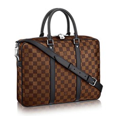 Louis Vuitton N41466 Porte-Documents Voyage PM Maletín Damier Ebene Lona