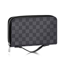 Louis Vuitton N41503 Zippy XL Monedero Lona Damier Gaphite