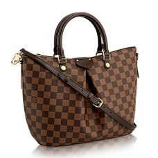 Louis Vuitton N41545 Siena PM Tote Bag Lona Damier Ebene