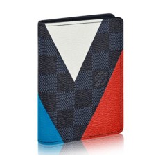 Louis Vuitton N41591 Organizador de bolsillo Regatta Lona Damier Cobalt