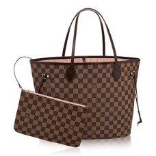 Louis Vuitton N41603 Neverfull MM Bolso de hombro Lona Damier Ebene