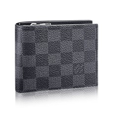 Louis Vuitton N41635 Cartera Amerigo Lona Damier Grafito