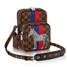 Louis Vuitton N42703 Amazone 22 Bandolera Damier Ebene Lona