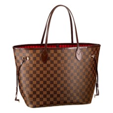 Louis Vuitton N51105 Neverfull MM Bolso de hombro Lona Damier Ebene