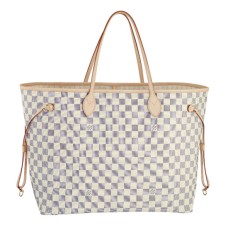 Louis Vuitton N51108 Neverfull GM Bolso de hombro Lona Damier Azur