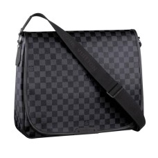 Louis Vuitton N58033 Daniel GM Bolsa de mensajero Damier Grafito Lona